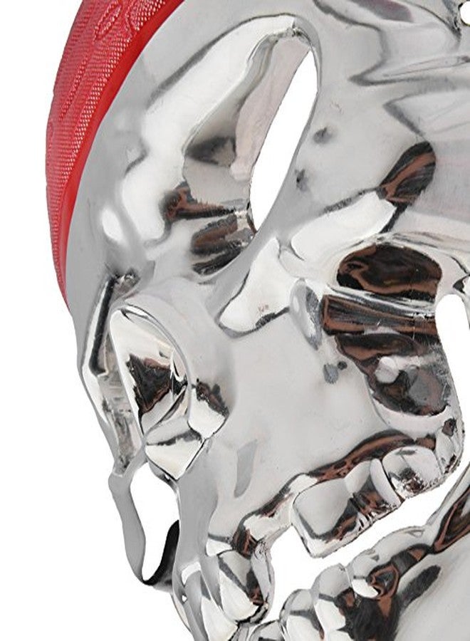 Futaba Pirate Halloween Skull Mask - Silver - Image 3